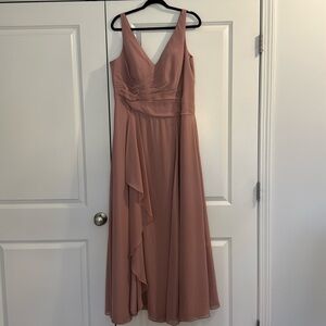 Lightly used Azazie bridesmaid dress; size A16; color Dusty Rose